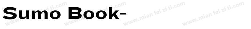 Sumo Book字体转换